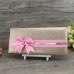 Silk Invitation Card with Hand Bag Beautiful Invitation Card Pink 